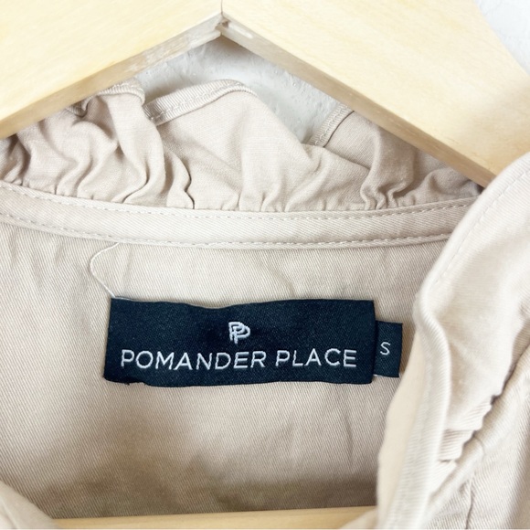 Tuckernuck Pomander Place Khaki Claiborne Mini Dress Size Small - Picture 4 of 7